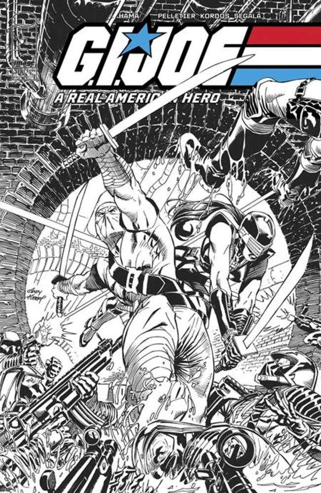 G.I. Joe A Real American Hero #318 Cover B Andy Kubert Black & White Variant