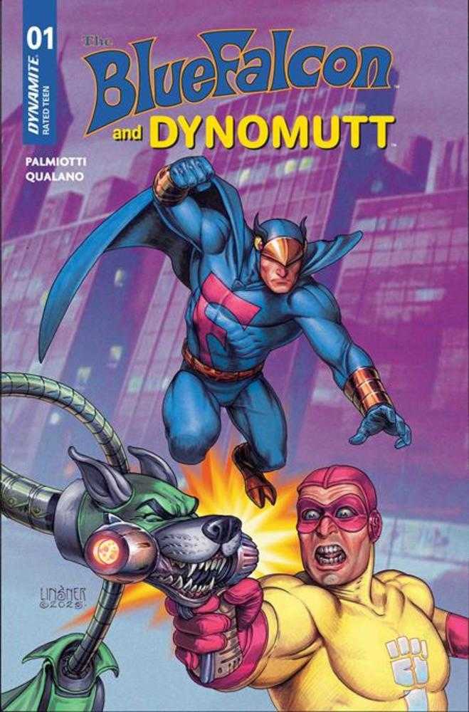 Blue Falcon & Dynomutt #1 Cover S Inc 1:7 Joseph Michael Linsner Foil Foc Bonus Variant