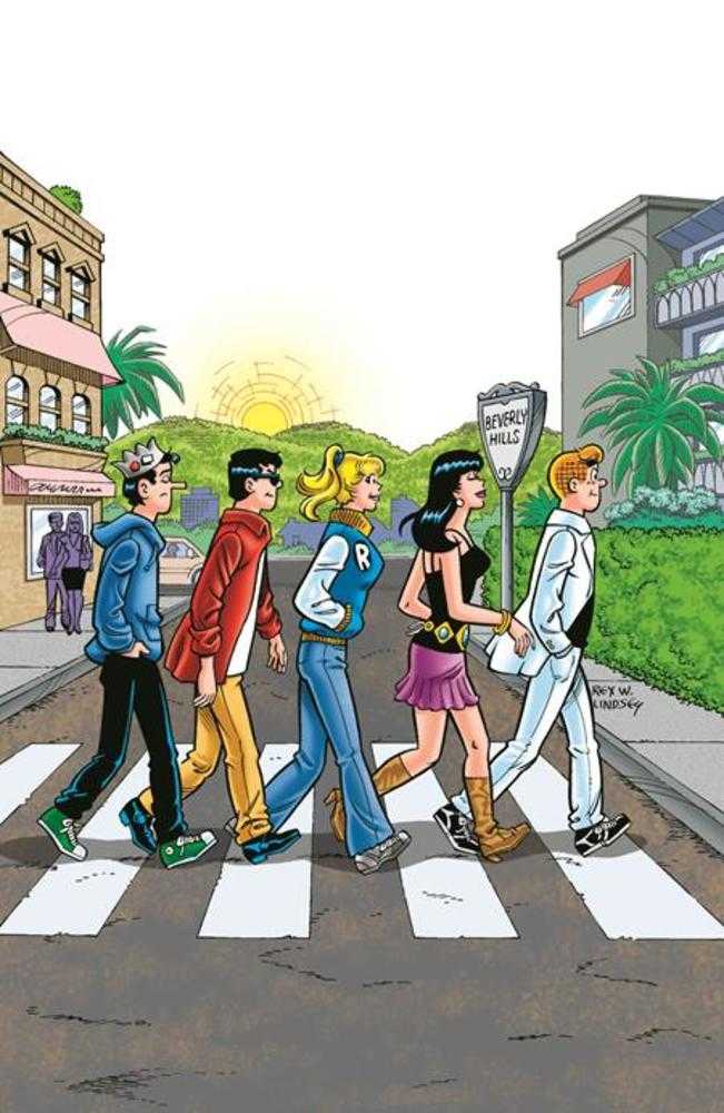 Laugh #166 Facsimile Edition Cover F Rex Lindsey Foil Full Art Abbey Road Variant