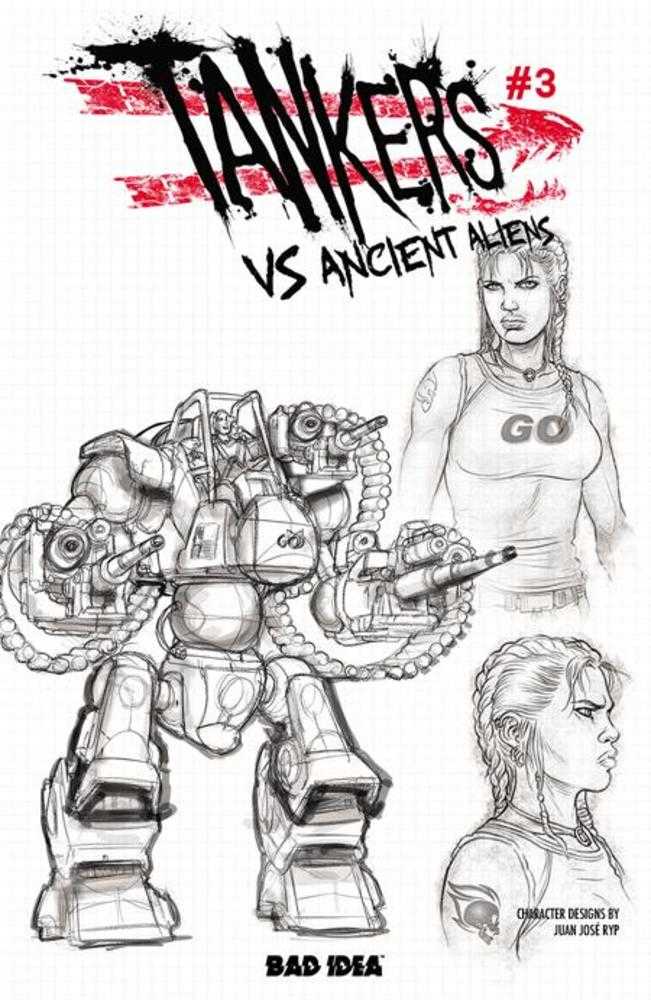 Tankers vs Ancient Aliens # 3 (Of 5) Cover C Juan Jose Ryp Design Variant