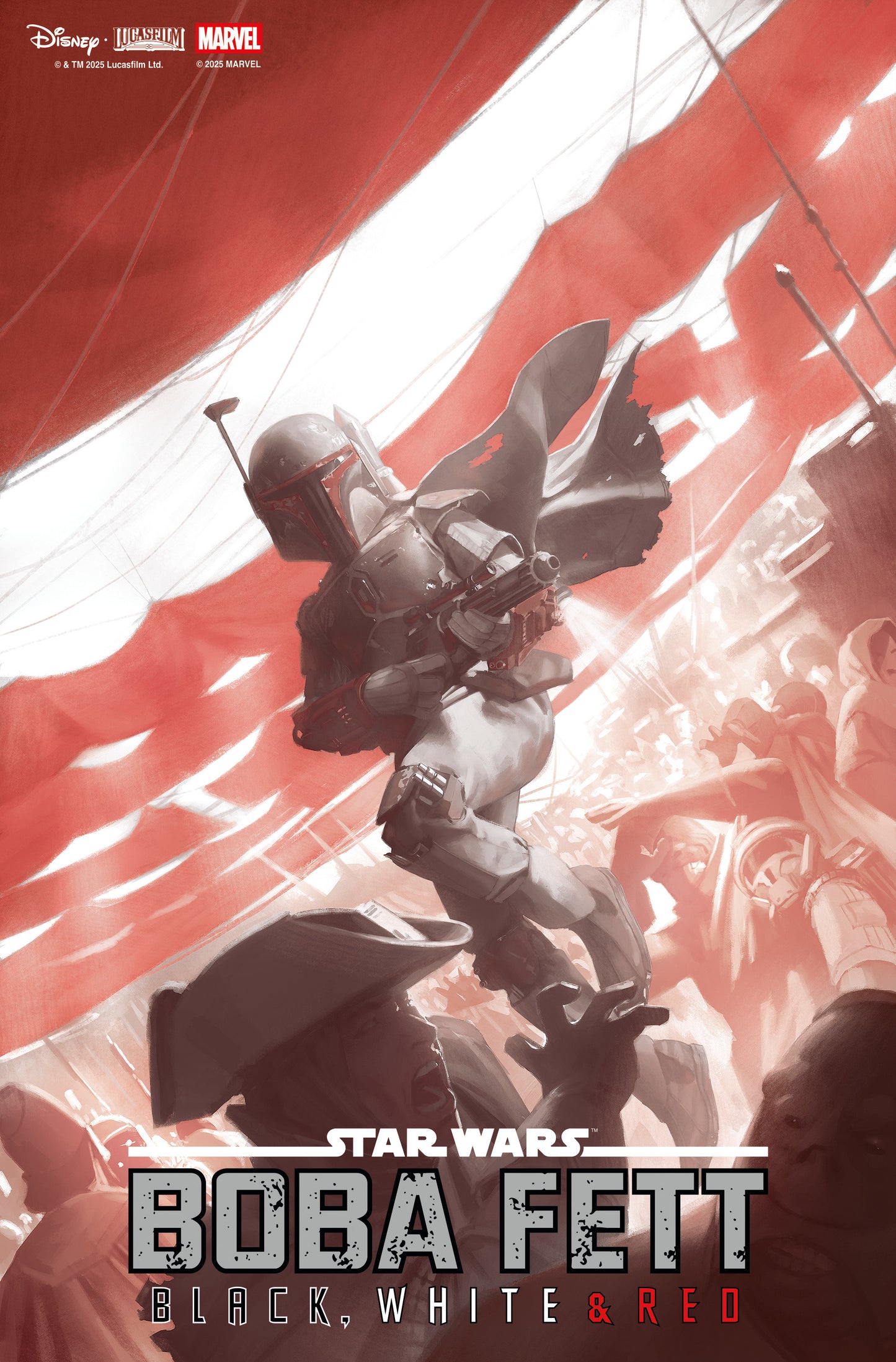 Star Wars: Boba Fett Black, White & Red #2 Miguel Mercado Variant