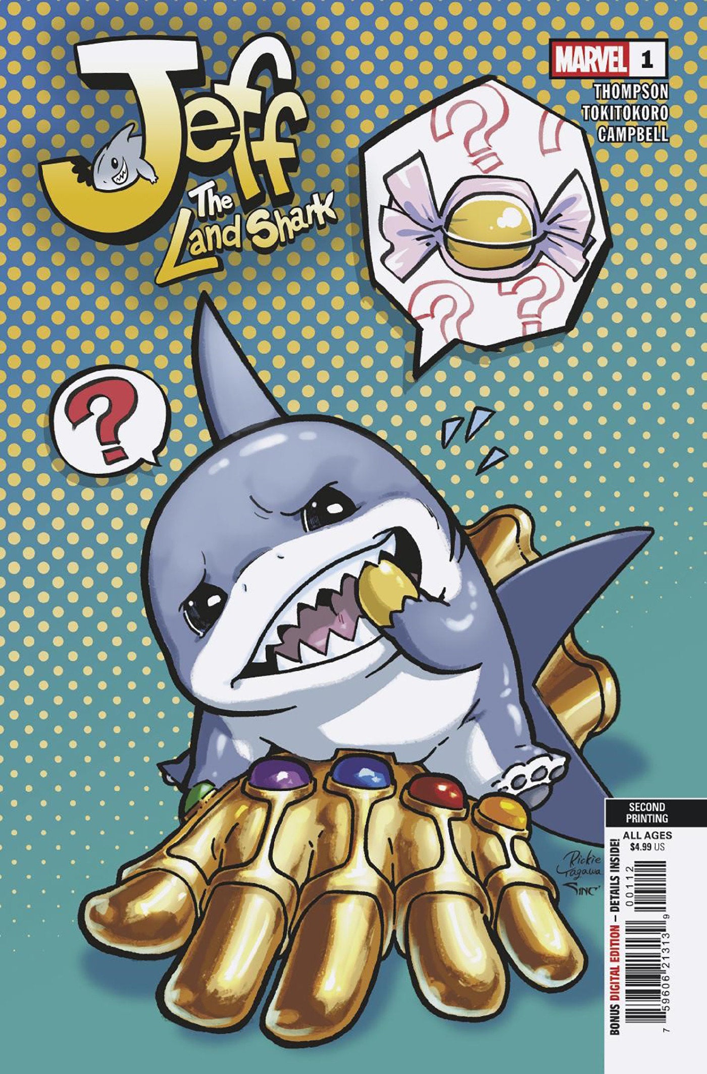 Jeff The Land Shark #1 Rickie Yagawa 2nd Print Variant