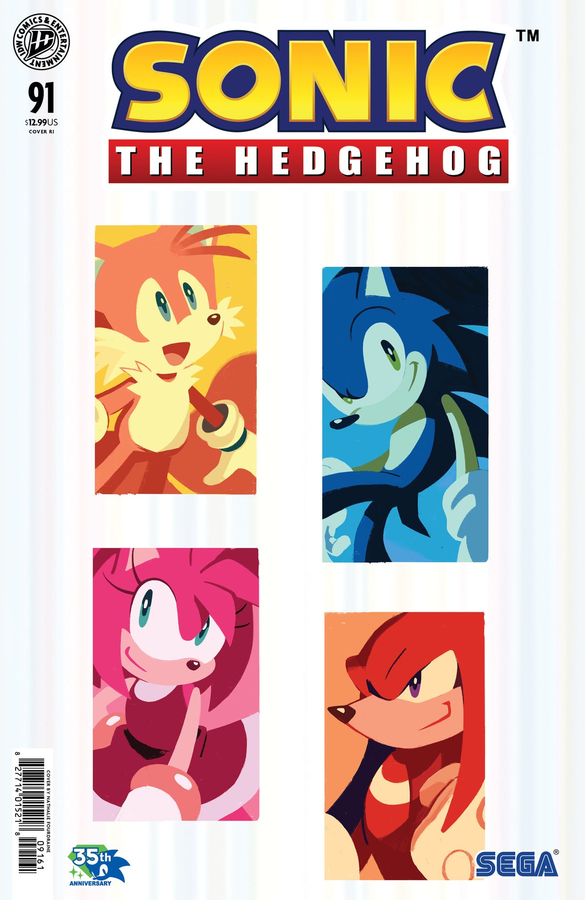 Sonic The Hedgehog #91 Variant Ri (10) Foil (Fourdraine)