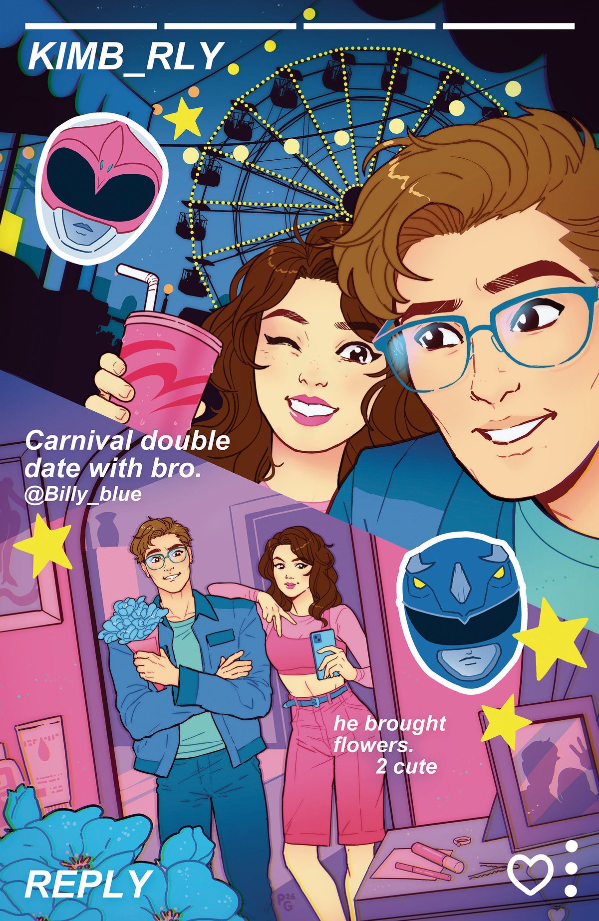Mighty Morphin Power Rangers (2026) #4 G 1:20 Variant Edition Variant (Full Art, Ganucheau)