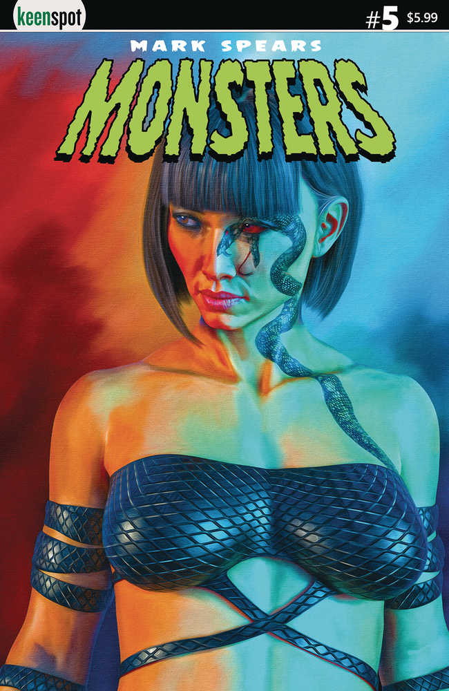 Mark Spears Monsters #5 Cover E Girl With Snake Tattoo