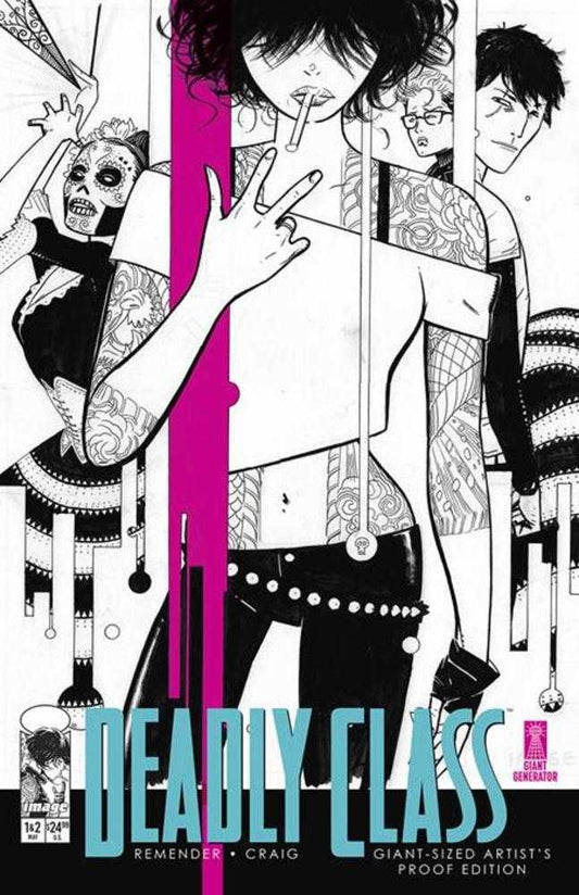 Deadly Class Giant Sized Artists Proof Edition Cover B Inc 1:4 Wes Craig Pink Variant (Mature)