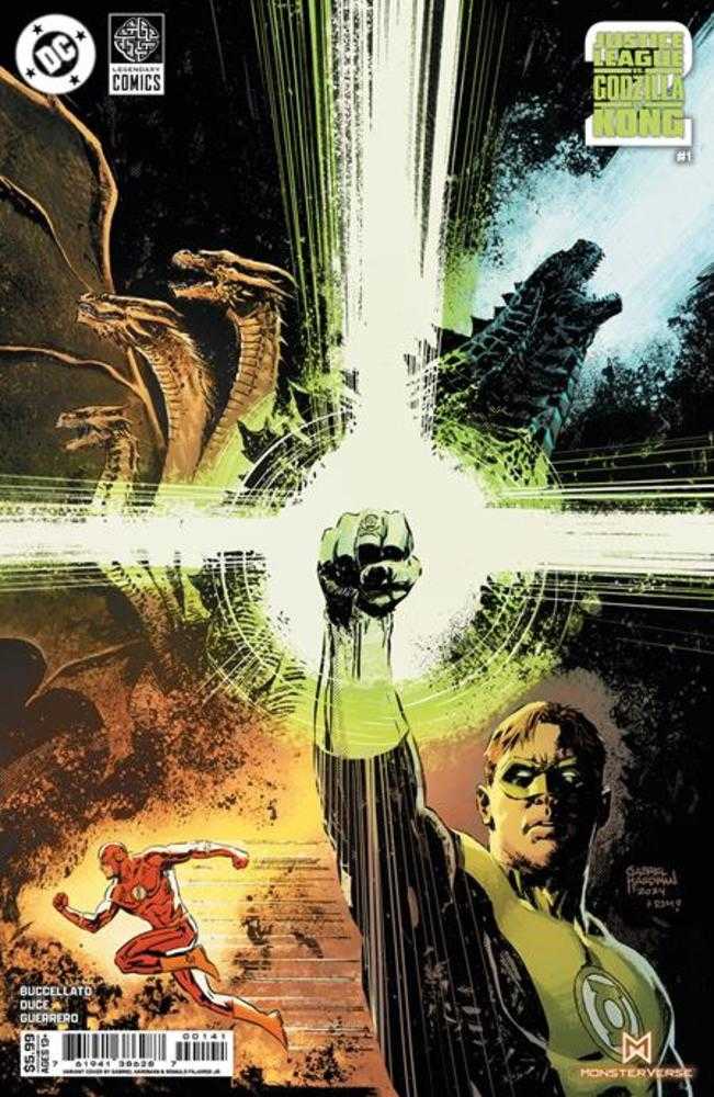 Justice League vs Godzilla vs Kong 2 #1 (Of 7) Cover D Gabriel Hardman Card Stock Variant