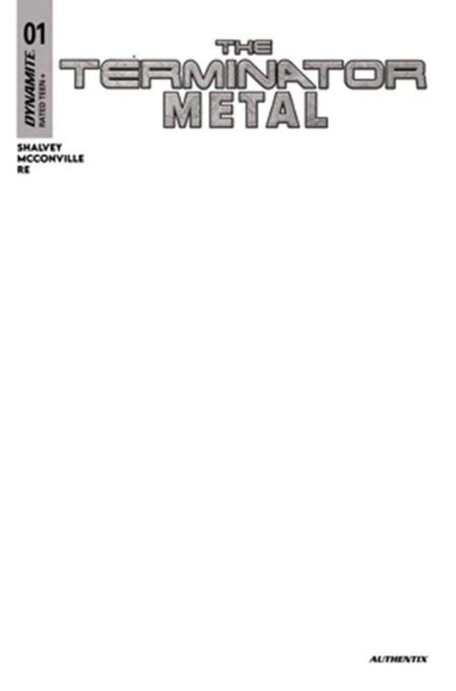 Terminator Metal #1 Cover G Blank Authentix Variant