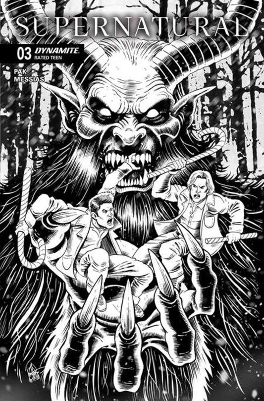 Supernatural #3 Cover L Inc 1:7 Ken Haeser Line Art Foc Bonus Variant