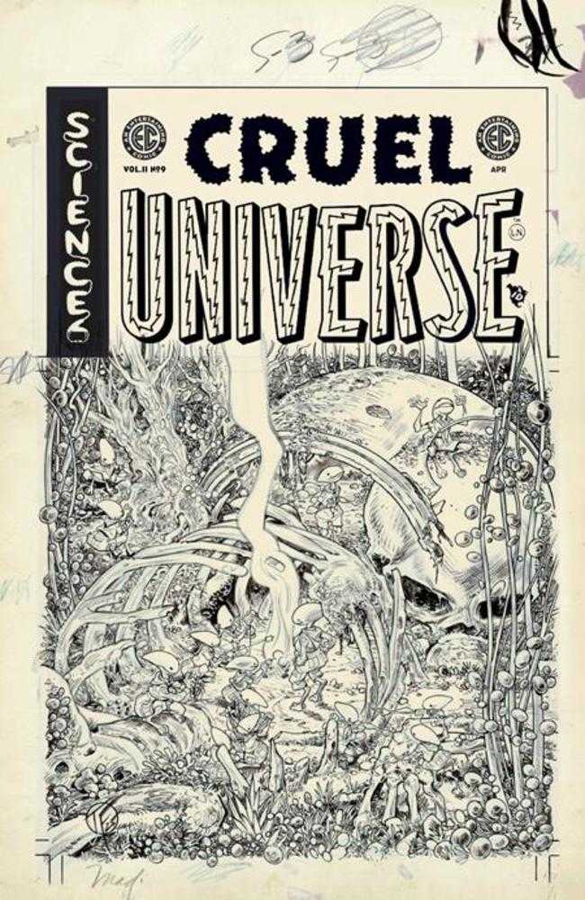 EC Cruel Universe 2 #9 (Of 12) Cover D Inc 1:20 Tom Fowler  Black & White Artist Edition Variant