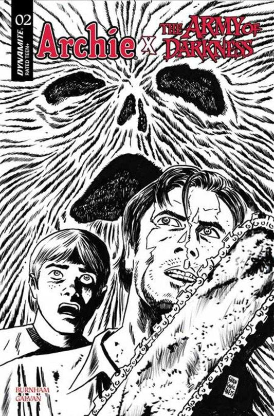 Archie X Army Of Darkness #2 Cover M Francesco Francavilla Line Art Variant