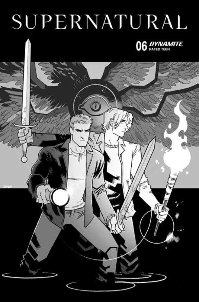 Supernatural #6 Cover K John Amor Line Art Variant