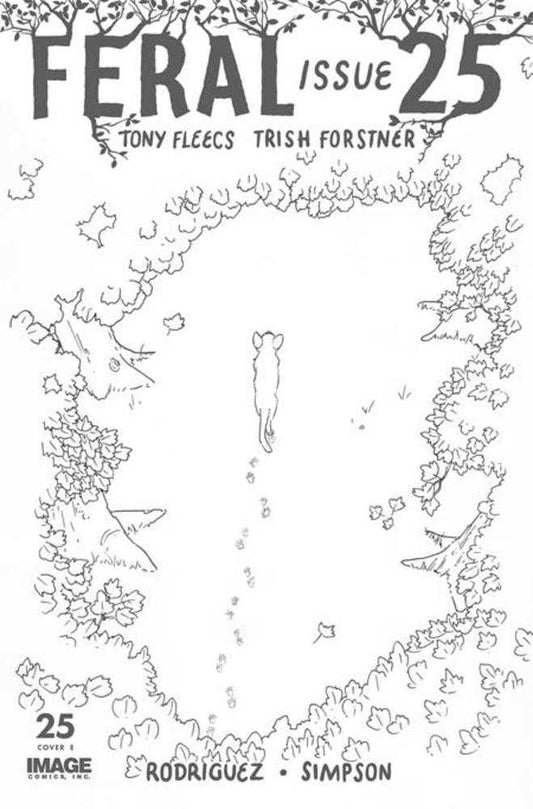 Feral #25 Cover G 1 in 25 Patrick Horvath Black & White Variant