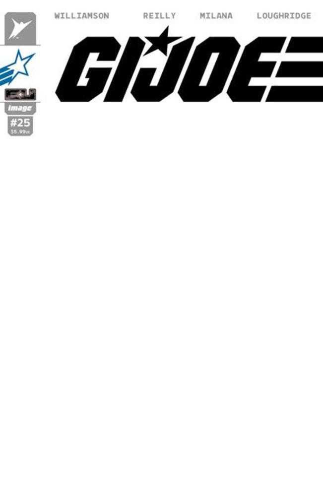 G.I. Joe #25 Cover G Blank Sketch Joe Variant