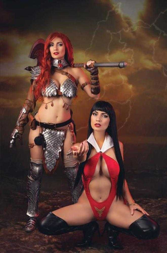 Vampirella vs Red Sonja Red City #1 Cover I Inc 1:15 Cosplay Vampirella And Red Sonja Ivycosplay Full Art Variant
