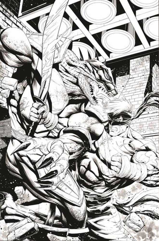 Final Boss #10 Cover E 1 in 25 Tyler Kirkham Black & White Full Art Variant (Mature)