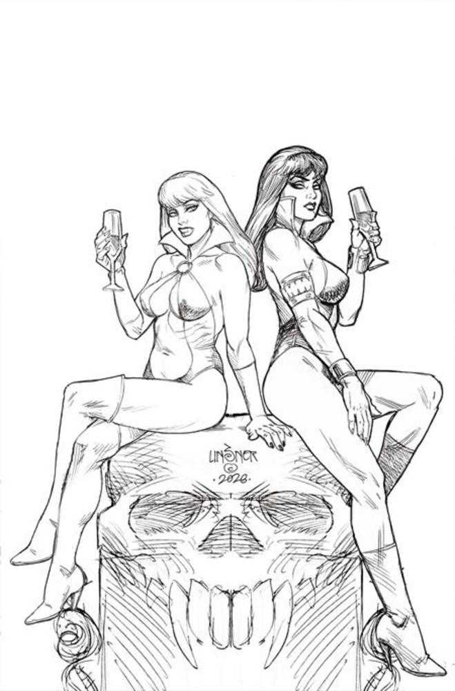 Vampirella (2026) #5 Cover P 1 in 10 Joseph Michael Linsner Line Art Full Art Variant