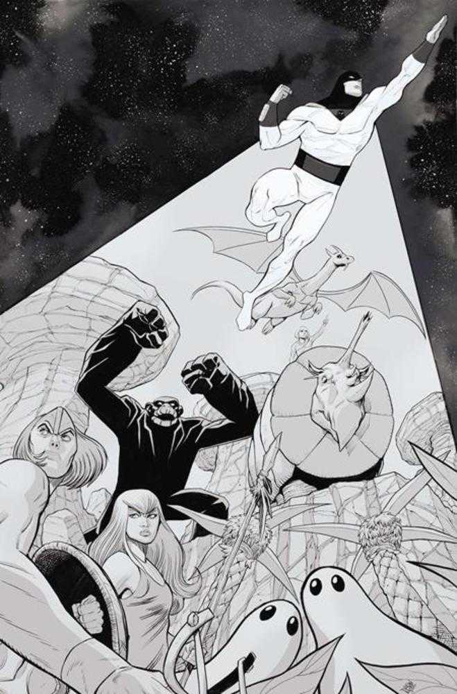 Space Ghost vs The Herculoids #1 Cover O Inc 1:5 Drew Moss Line Art Virgin  Variant