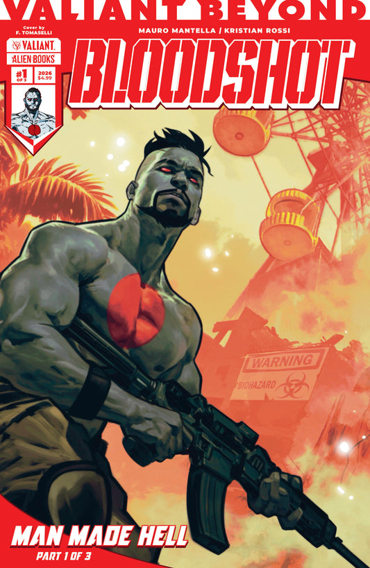 Valiant Beyond: Bloodshot #4  Man Made Hell #1 Variant B (Tomaselli)