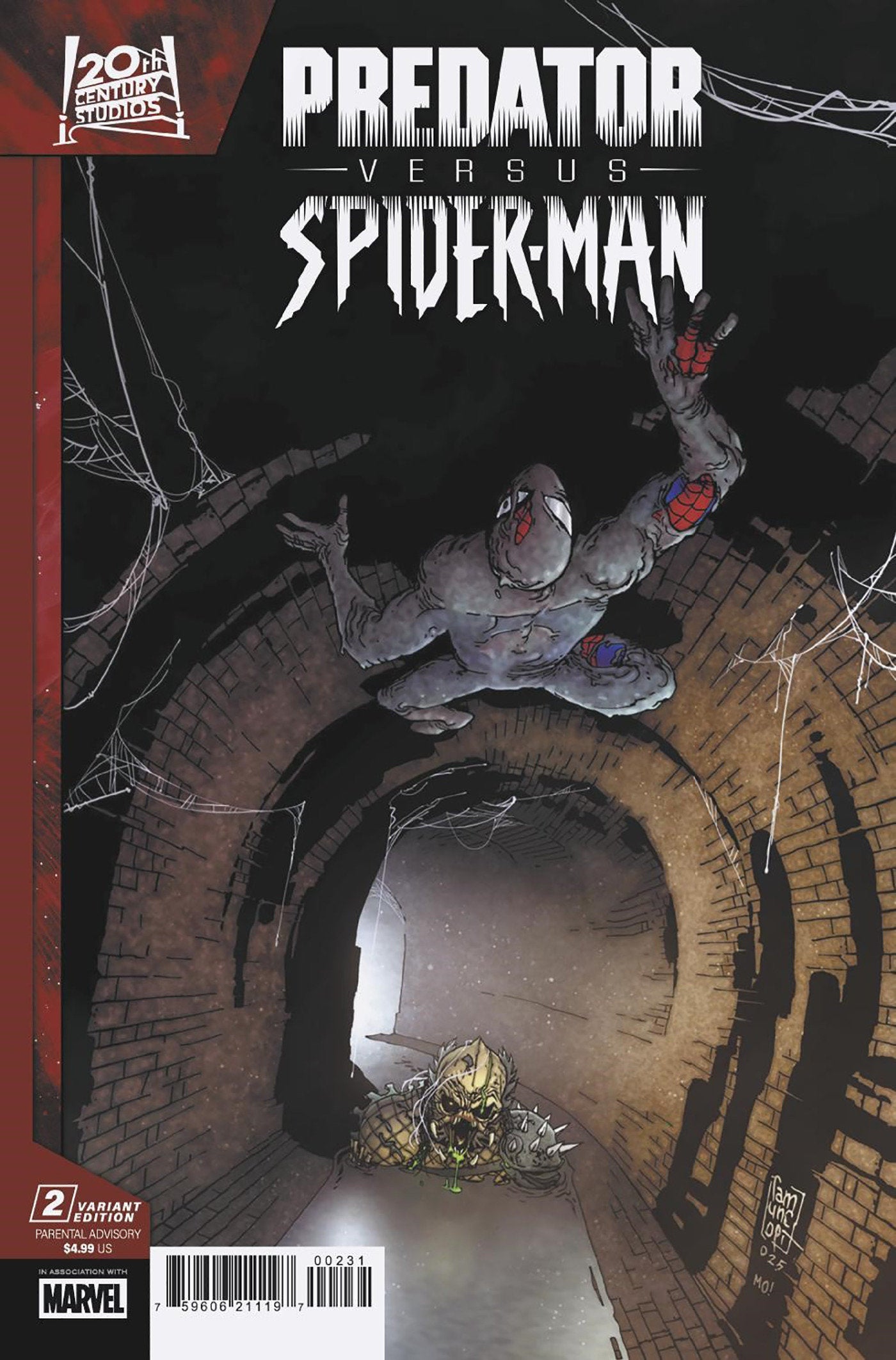 Predator vs. Spider-Man #2 Giuseppe Camuncoli Variant