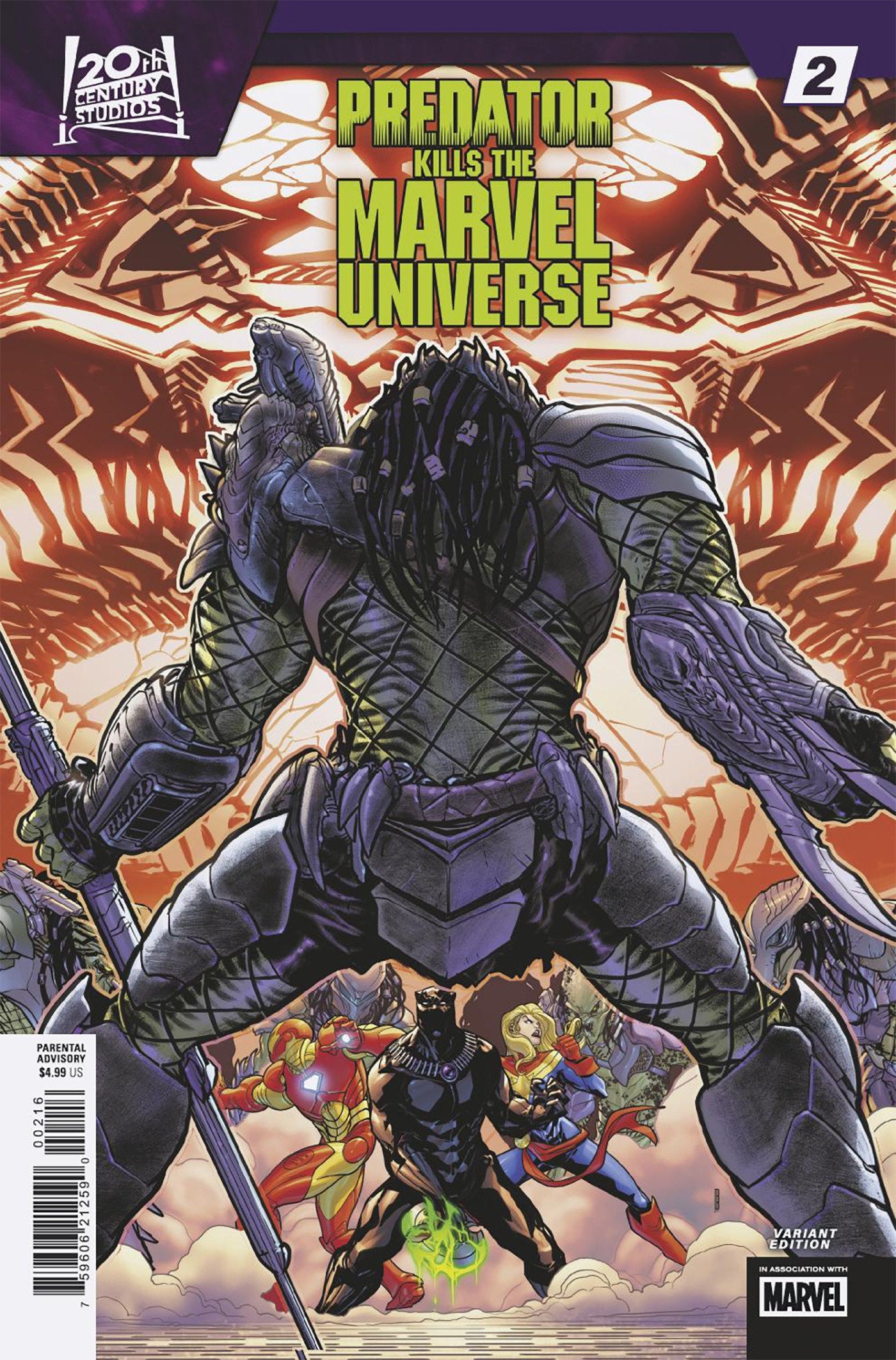 Predator Kills The Marvel Universe #2 David Baldeon Variant