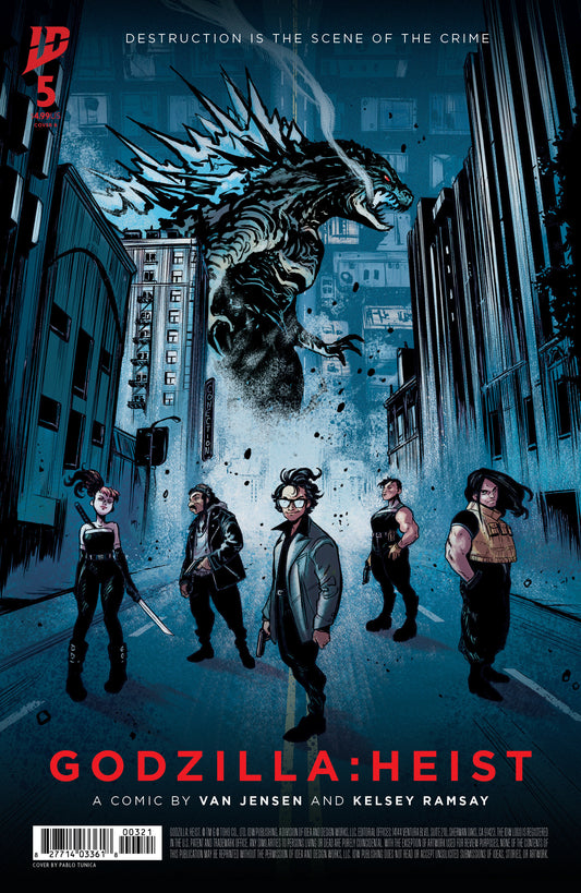 Godzilla: Heist #5 Variant B (Tunica Movie Poster Variant)