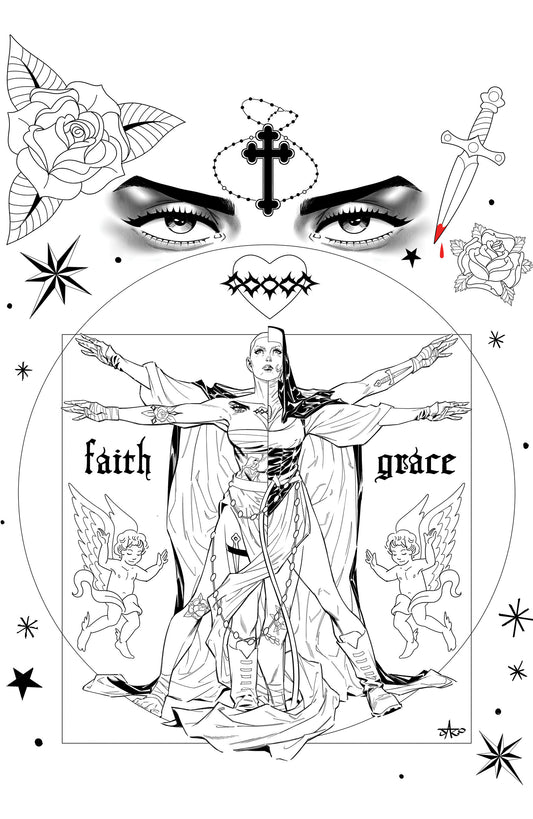 Marian Heretic #3 F Unlimited Variant (Full Art, Inks, Jaro)